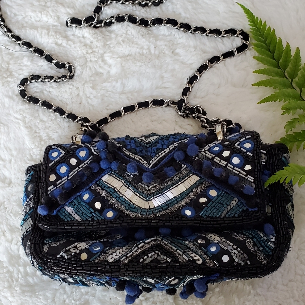 Mini shoulder/crossbody bag handmade details